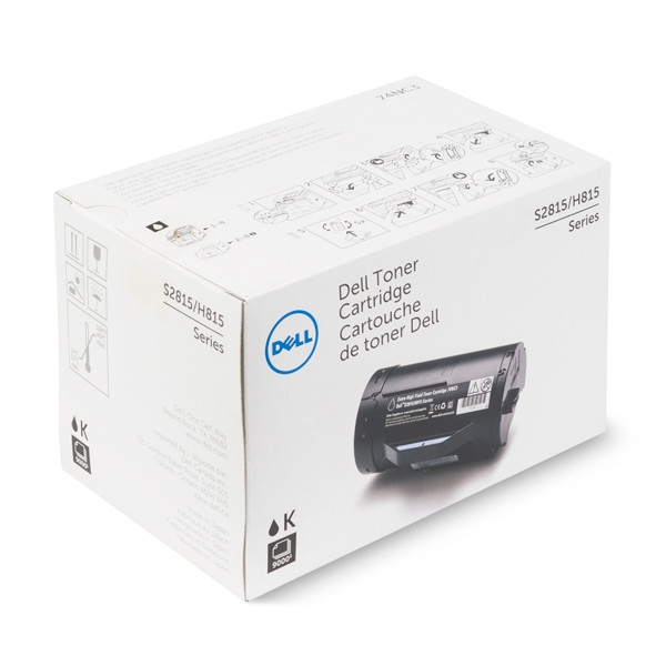 Dell 593-BBMM (KNRMF) svart toner (original) 593-BBMM 086138 - 1