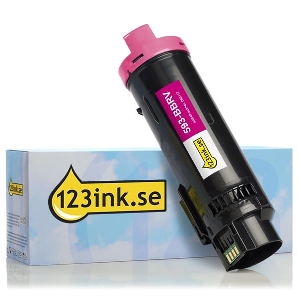 Dell 593-BBRV (R6C4D) magenta toner hög kapacitet (varumärket 123ink) 593-BBRVC 086117 - 1