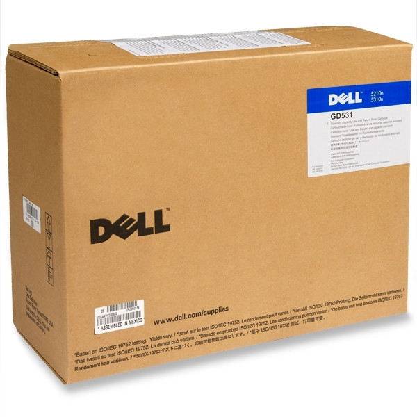 Dell 595-10010 (GD531) svart toner låg kapacitet (original) 595-10010 085728 - 1