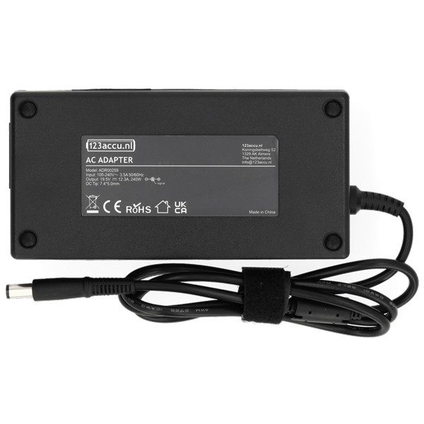 Dell adapter 19,5V | 12,3A | 240W (varumärket 123ink) ADR00259 - 2