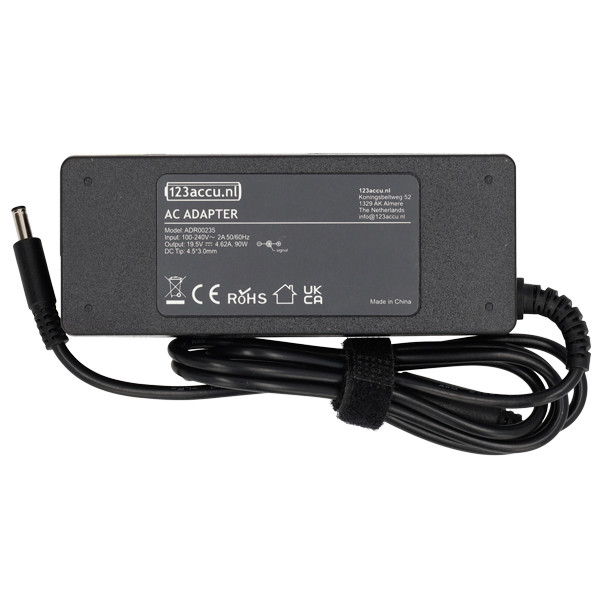 Dell adapter 19,5V | 4,62A | 90W (varumärket 123ink) ADR00235 - 2