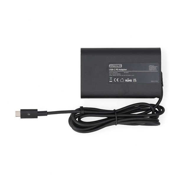 Dell adapter USB-C 20V | 3,25A | 65W (varumärket 123ink) ADR00329 - 2