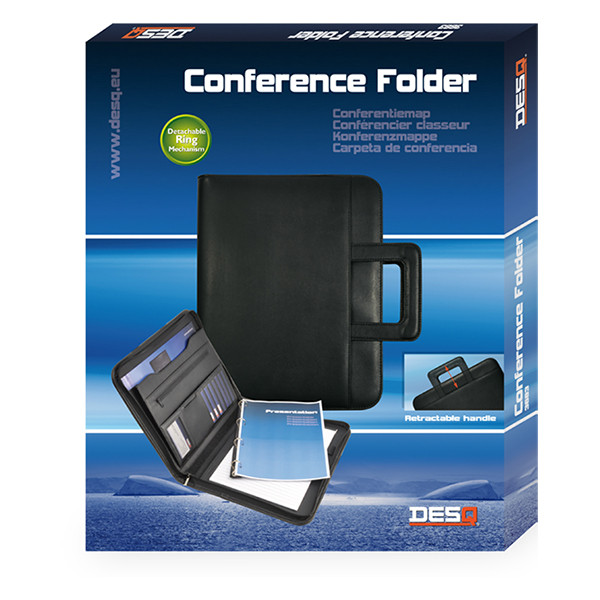 Desq Konferensmapp A4 med handtag | Desq | svart 3683 400786 - 3