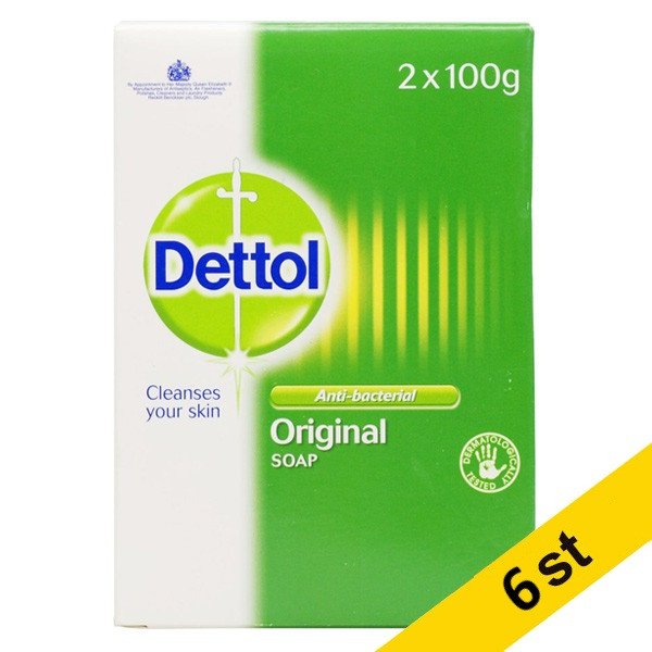 Handtvål antibakteriell 2x100g | Dettol | 6st SDE00062 - 1