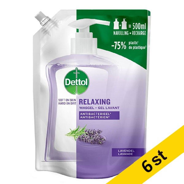 Handtvål refill 500ml | Dettol Lavendel | 6st SDE01098 - 1