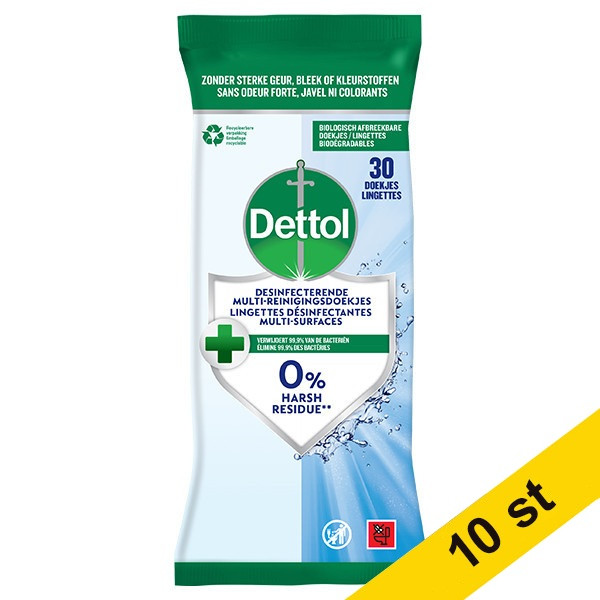 Rengöringsservetter 30/fp | Dettol Cleanser | 10st SDE01132 - 1