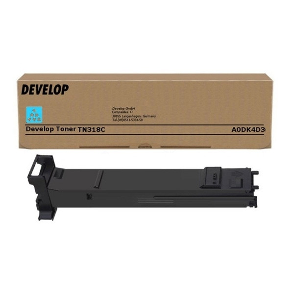 Develop TN318C (A0DK4D3) cyan toner (original) A0DK4D3 049128 - 1