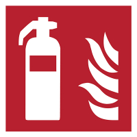 Varningsskylt brandsläckare 150mm x 150mm | Djois 234854