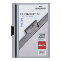 Durable Klämmapp A4 | Durable Duraclip | grå 220910 310145