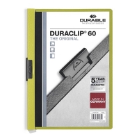 Klämmapp A4 | Durable Duraclip | grön | 60ark 310049