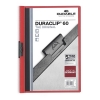 Klämmapp A4 | Durable Duraclip | röd | 60ark