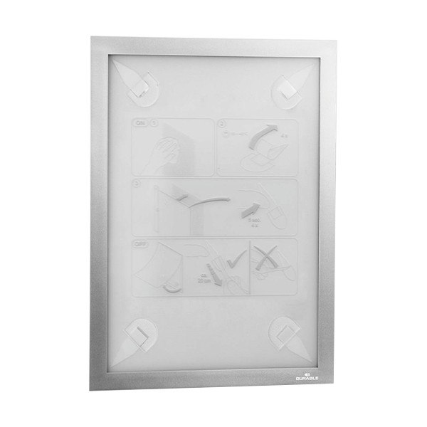 Magnetram A4 självhäftande | Durable Duraframe WALLPAPER | silver 310214 - 1