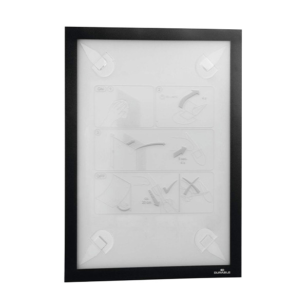 Magnetram A4 självhäftande | Durable Duraframe WALLPAPER | svart 310213 - 1