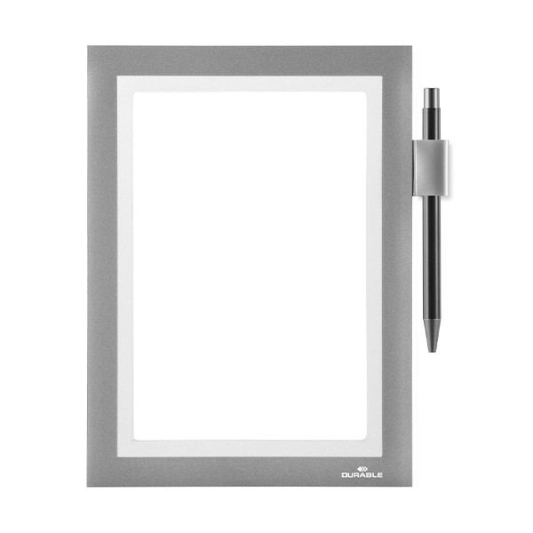 Magnetram A5 självhäftande | Durable Duraframe NOTE | silver 310196 - 1