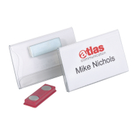 Durable Namnskylt med magnet | 75 x 40mm | Durable | 25st 811619 310090