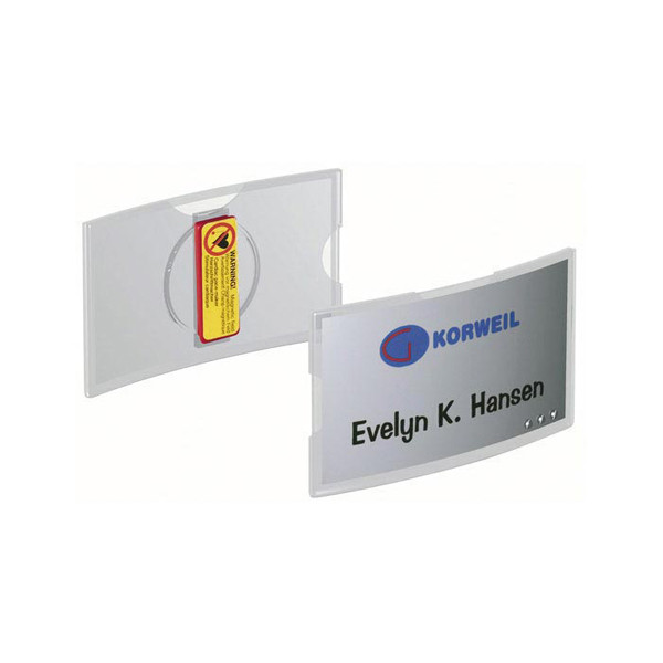 Namnskylt med magnet | 75 x 40mm | Durable | 25st 310076 - 1
