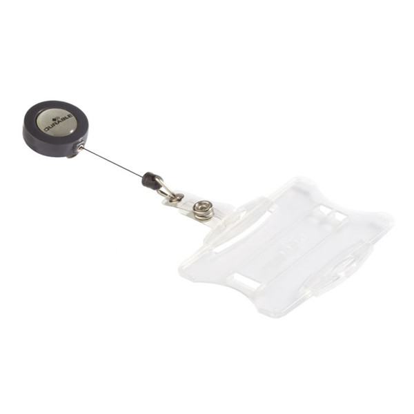 Namnskyltshållare med utdragbar jojo | 85 x 54mm | Durable | 10st 310082 - 1