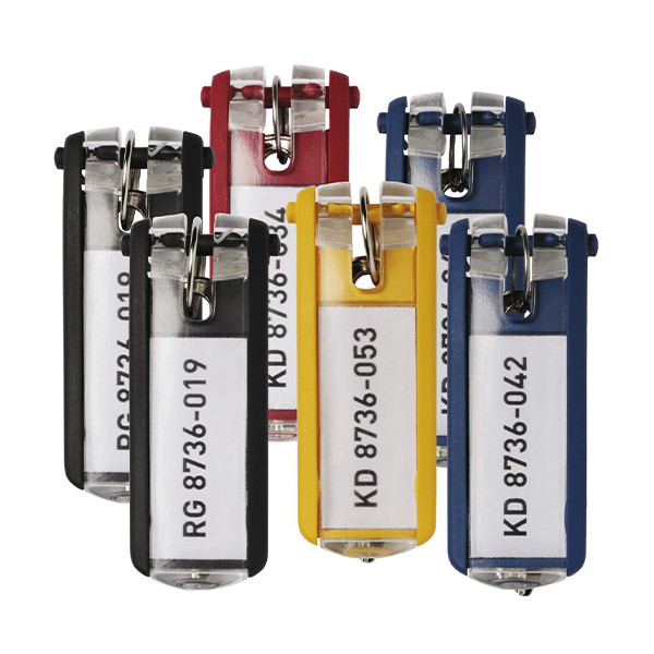 Durable Nyckelbricka blandade färger | Durable | 6st 195700 310216 - 1