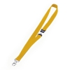 Textilband med karbinhake | Durbale | gul 10st 310052 - 1