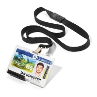 Textilband med korthållare | Durable | svart | 10st 310031