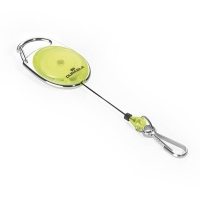 Durable korthållare jojo med karbinhake | gul