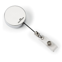 Durable rulle med tryckknappsögla | metall/silver 310099