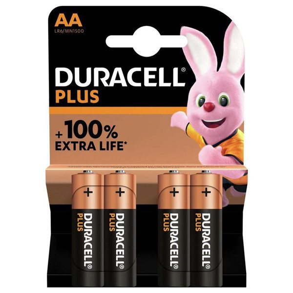 Duracell MN1500 AA/LR6 batteri 4-pack MN1500 204502 - 1