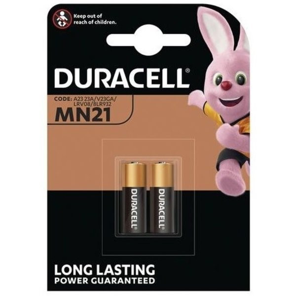 Duracell MN21 | A23 batteri 2-pack 12AE 2/3A 23GA A23 E23A ADU00049 - 1