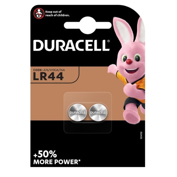 Duracell Plus LR44 Alkaline knappcellsbatteri 2st 204510 - 1