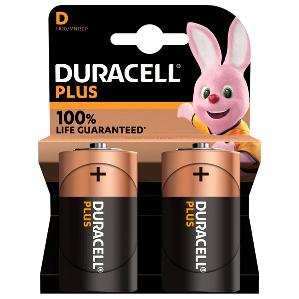 Duracell Plus MN1300 D batteri 2-pack MN1300 204506 - 1