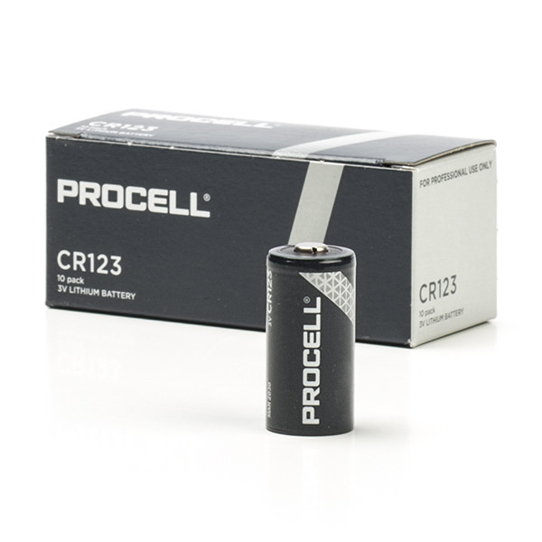 Duracell Procell CR123A Lithium batteri | 10-pack 5018LC CR123A CR17345 DL123 DL123A ADU00238 - 1