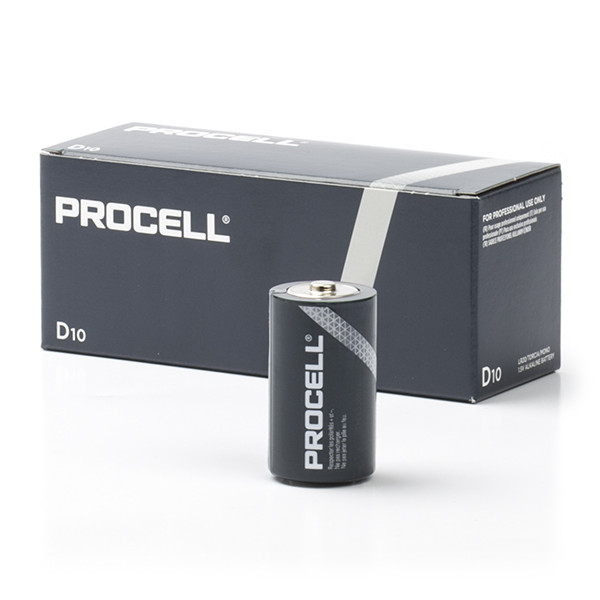 Duracell Procell Constant Power D/LR20 alkaliska batterier | 10-pack 13AC AM-1 BA3030/U D E95_BP2 ADU00185 - 1