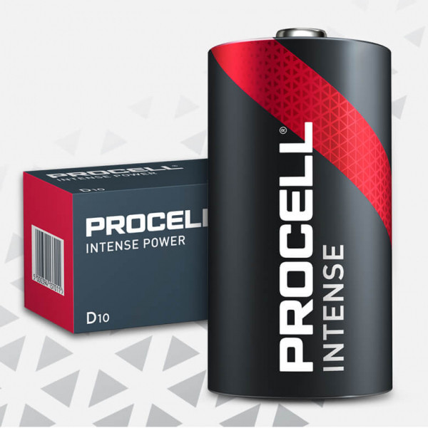 Duracell Procell Intense D/LR20 alkaliska batterier | 10-pack 13AC AM-1 BA3030/U D E95_BP2 ADU00207 - 1