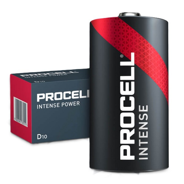 Duracell Procell Intense D/LR20 alkaliska batterier | 10-pack 13AC AM-1 BA3030/U D E95_BP2 ADU00207 - 1