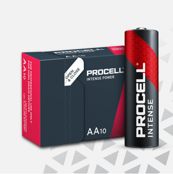 Duracell Procell Intense Power MN1500 AA/LR06 alkaliska batterier | 10-pack AA LR06 LR6 MN1500 penlite ADU00205 - 1
