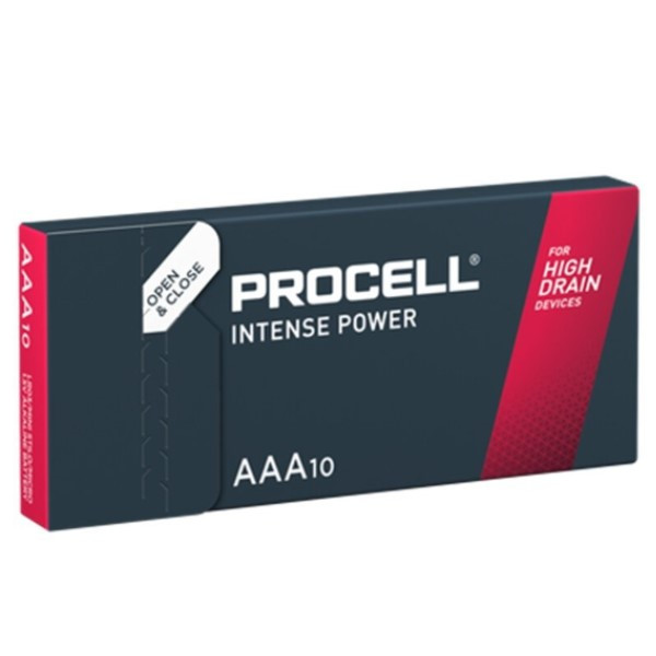 Duracell Procell Intense Power MN2400 AAA/LR03 alkaliska batterier | 10-pack AM4 E92 HP16 K3A LR03 ADU00201 - 1