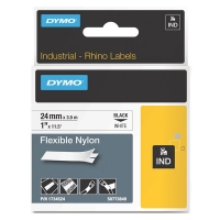 [DP] Dymo 1734524 | IND Rhino | FlexiBle | svart text - vit tejp | 24mm (original) 088718