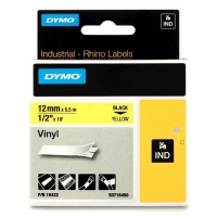 | Dymo S0718450 | 18432 | IND Rhino | svart text - gul tejp | 12mm (original) 088608