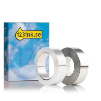 Dymo | Rhino | multipack | svart text - metallic tejp | 12mm (varumärket 123ink) S0720160C S0720180C 089246