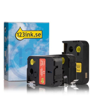 Dymo | XTL | multipack | svart text - vit/gul/röd tejp | 12mm (varumärket 123ink) 1868751C 1868761C 1868771C 089248