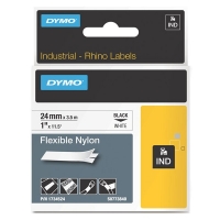 Dymo 1734524 | IND Rhino | FlexiBle | svart text - vit tejp | 24mm (original) 1734524 088718