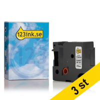 Dymo 1734524 | IND Rhino | FlexiBle | svart text - vit tejp | 24mm (varumärket 123ink) | 3st 1734524C 089251