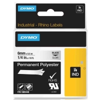 Dymo 1805440 | IND Rhino | svart text - transparent tejp | 6mm (original) 1805440 088674