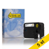 Dymo 1868751 | XTL vinyltejp | svart text - vit tejp | 12mm (varumärket 123ink) | 5st