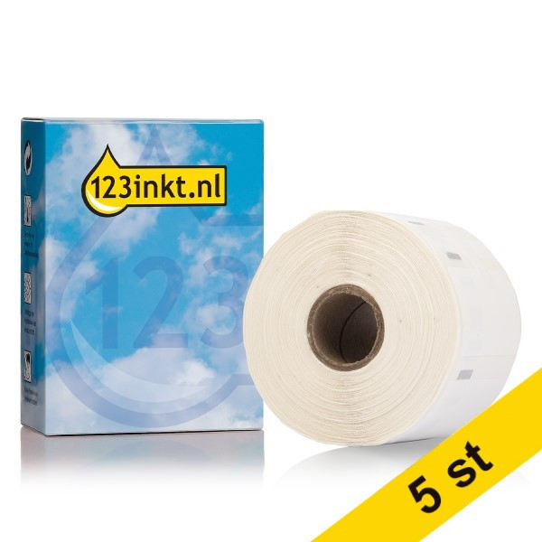 Dymo 1933084 | 2112289 | hållbara universaletiketter (varumärket 123ink) | 5st​​​​​​ 650615 - 1