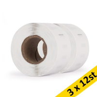 Dymo 2093091 | 99010 | adressetiketter (varumärket 123ink) | 12st x3 2093091C 650541