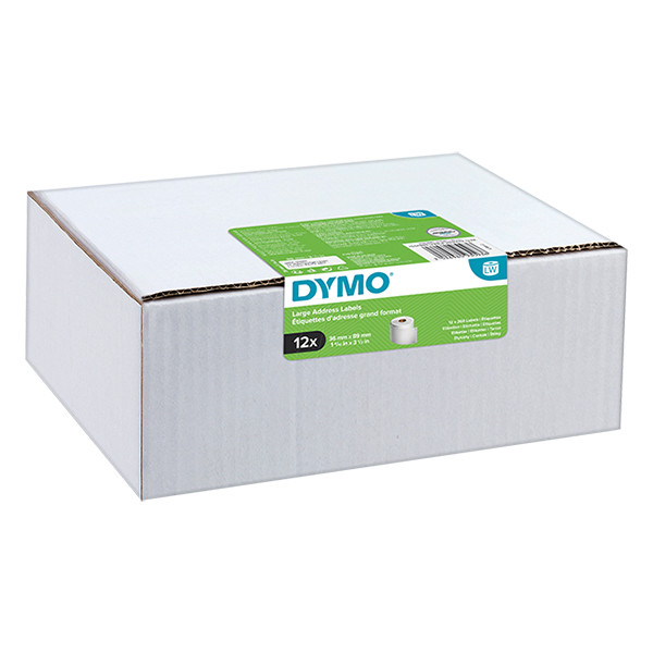 Dymo 2093093 | 99012 | breda adressetiketter (ORIGINAL) | 12st 2093093 089158 - 1