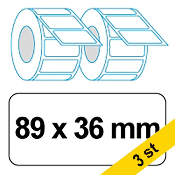 Dymo 2093093 | 99012 | breda adressetiketter (varumärket 123ink) | 12st x3 2093093C 650539 - 1