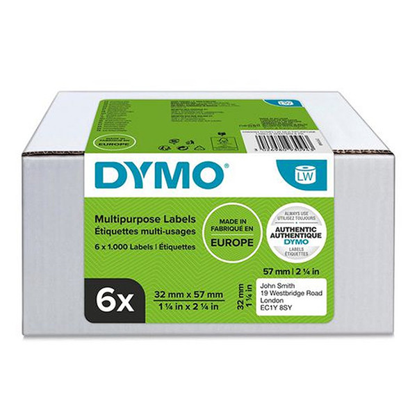 Dymo 2093094 | 11354 | avtagbara etiketter (ORIGINAL) | 6st 2093094 089162 - 1