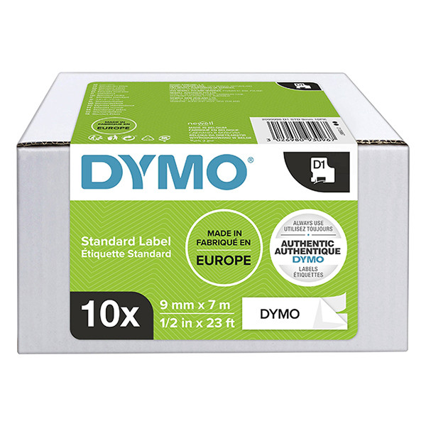 Dymo 2093096 | 40913 | svart text - vit tejp | 9mm (ORIGINAL) | 10st 2093096 089166 - 1